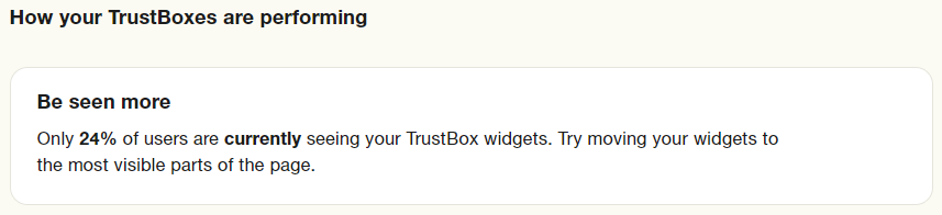 El rendimiento de tus TrustBoxes